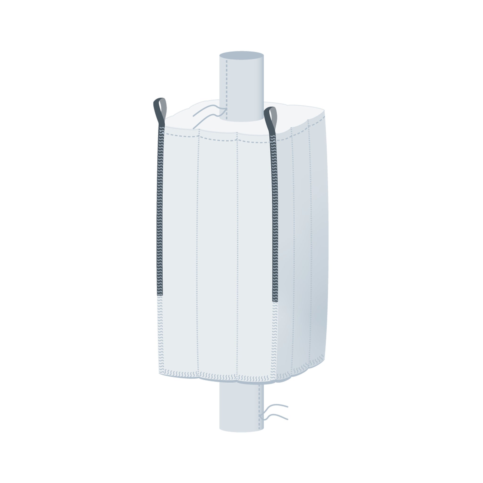 Jumbo | 100x100x180 cm | Ein- und Auslauf | Formstabil | 1.250 Kg