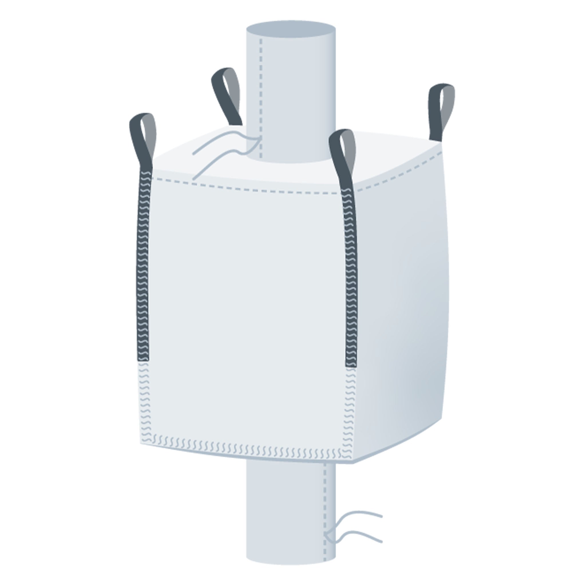 Standard | 90x90x110 cm | Ein- und Auslauf | Inliner | 1.000 Kg