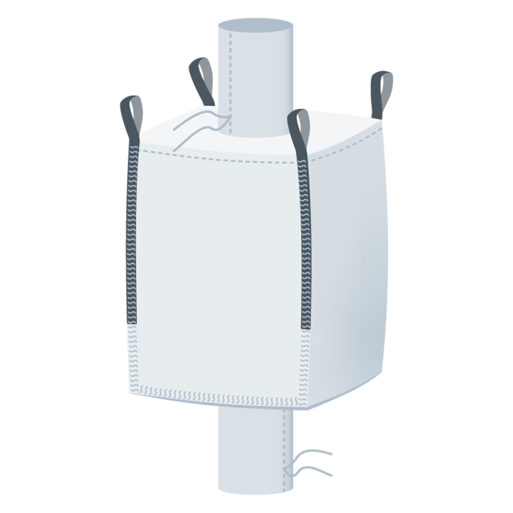 Standard | 90x90x120 cm | Ein- und Auslauf | Inliner | 1.500 Kg