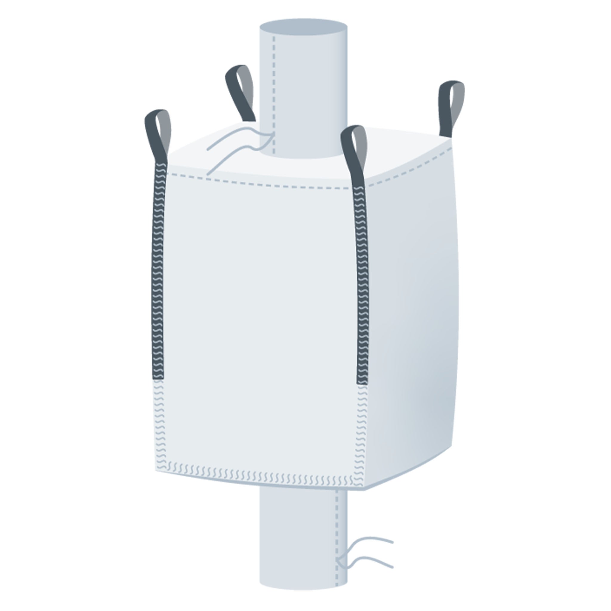 Standard | 90x90x125 cm | Ein- und Auslauf | Beschichtet | 1.000 Kg