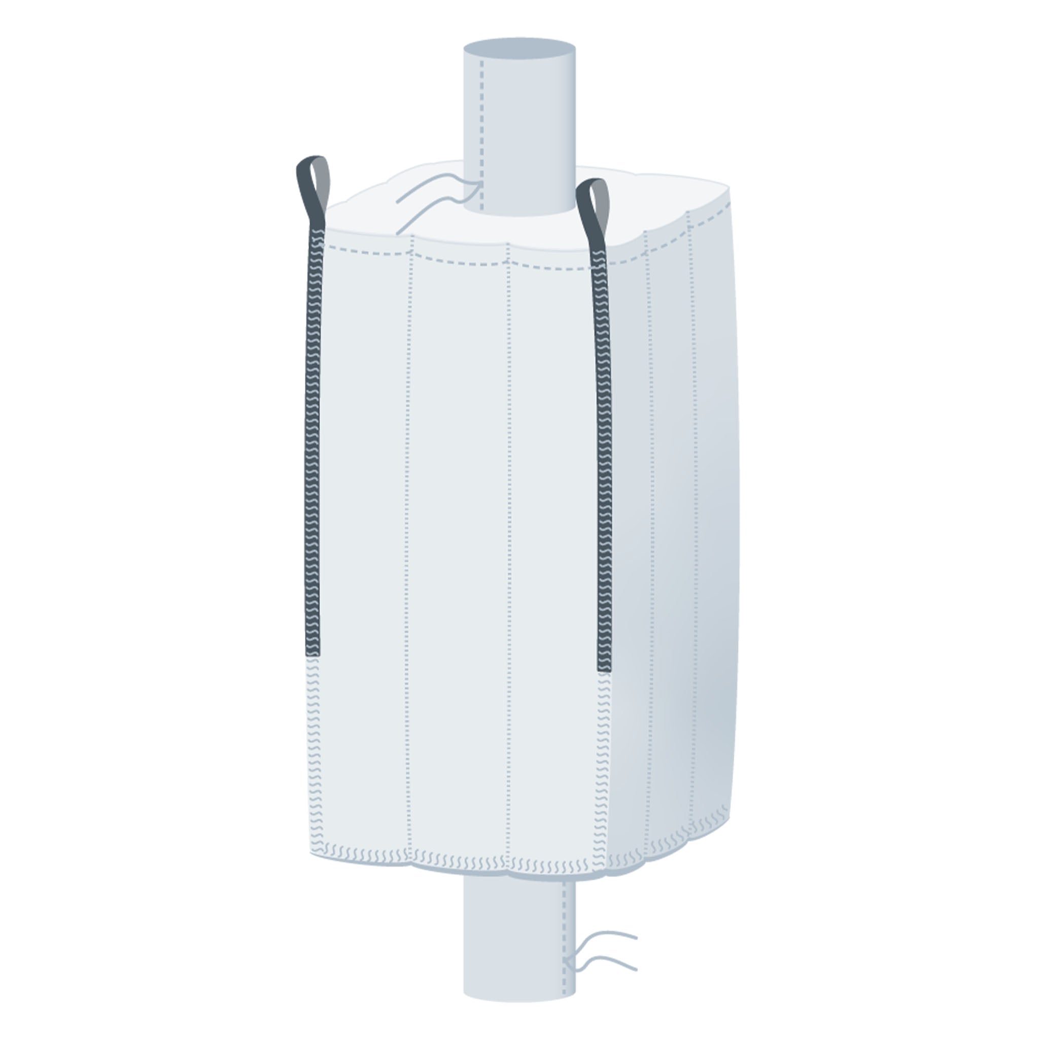 Jumbo | 100x100x200 cm | Ein- und Auslauf | Formstabil | 1.250 Kg
