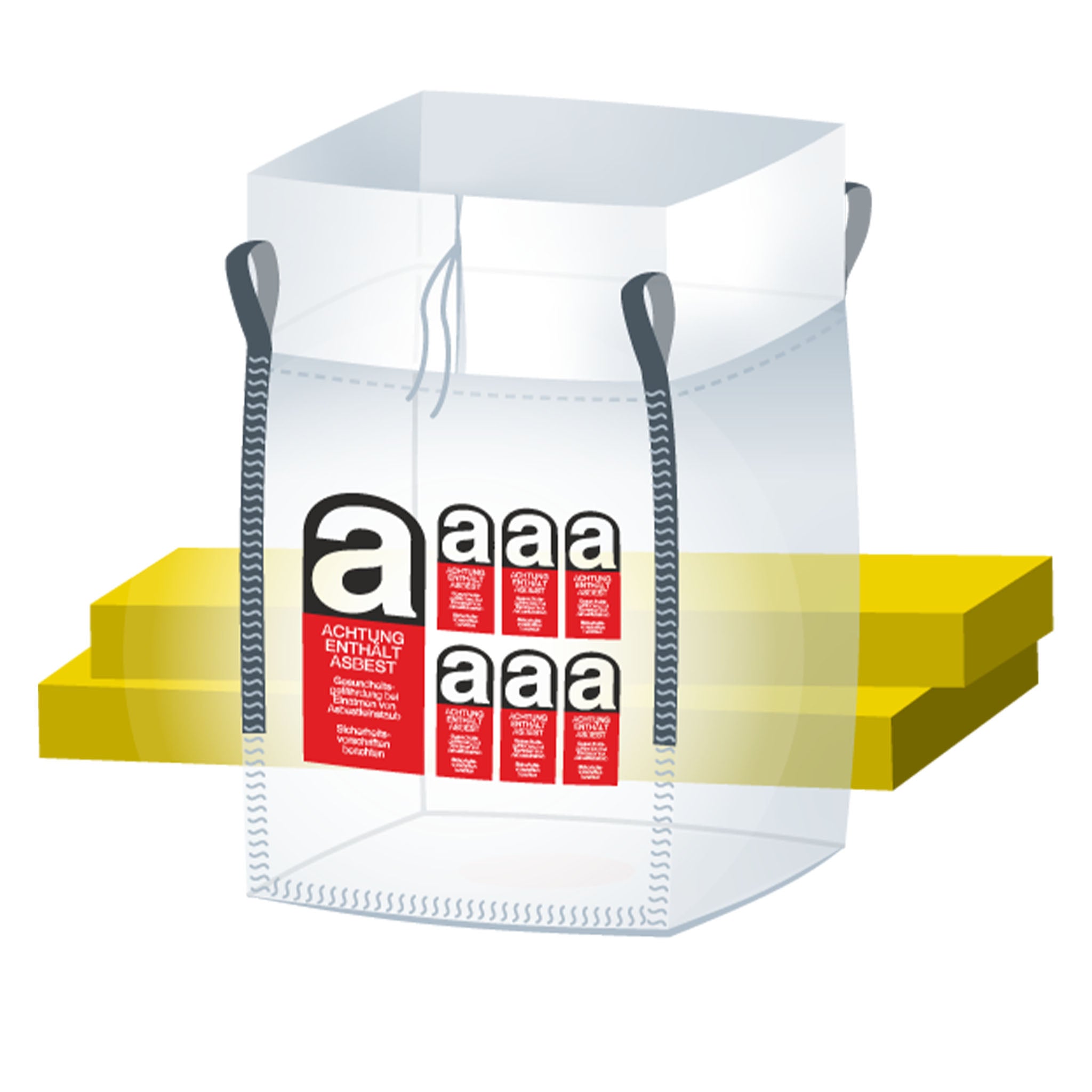 Asbest | 90x90x110 cm | Schürze und Boden geschlossen | Transparent | 1.000 Kg