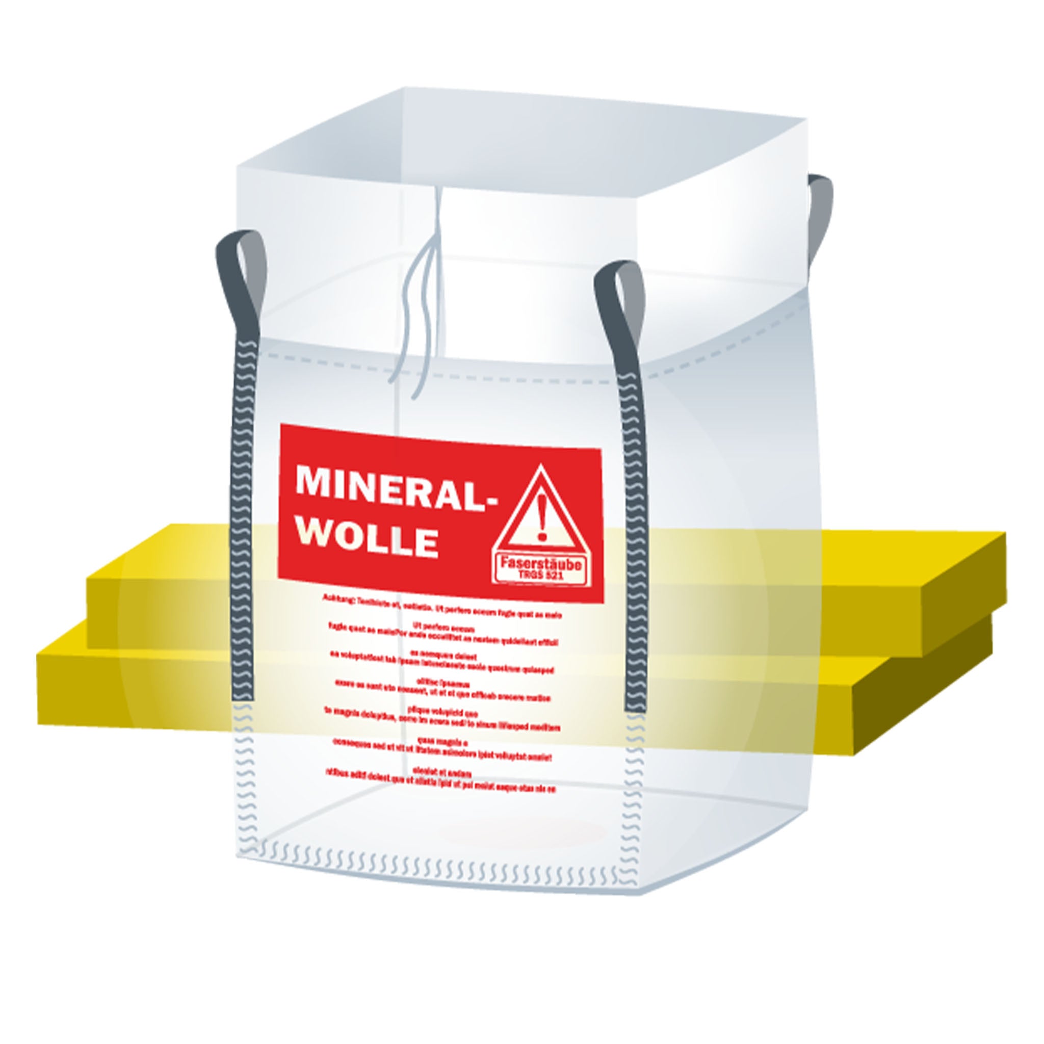 KMF/Mineralwolle /|90x90x110 cm | Schürze und Boden geschlossen | Beschichtet | 2-Seitig Transparent | 150 Kg