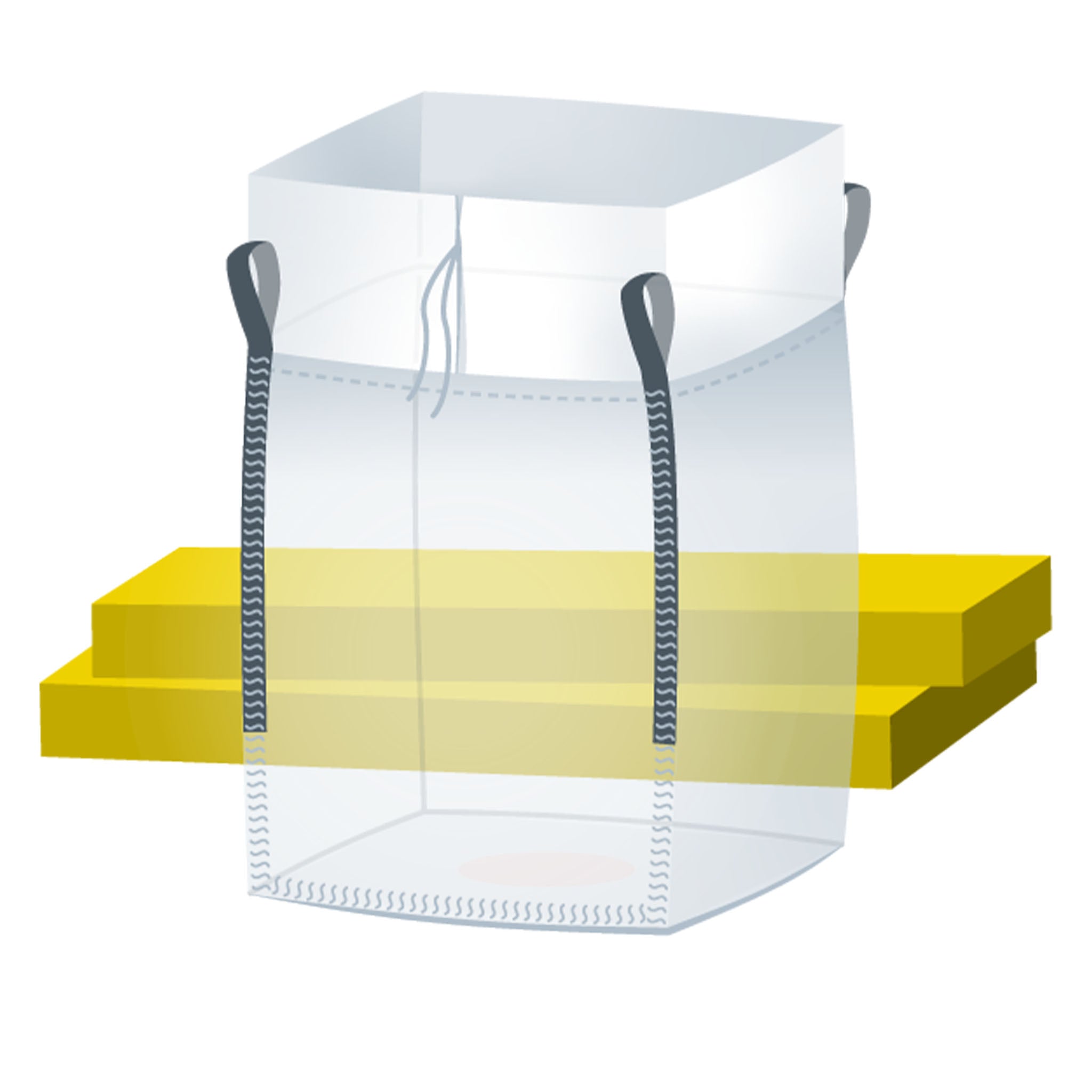 Standard | 90x90x110 cm | Schürze und Boden geschlossen | Transparent | 1.000 Kg