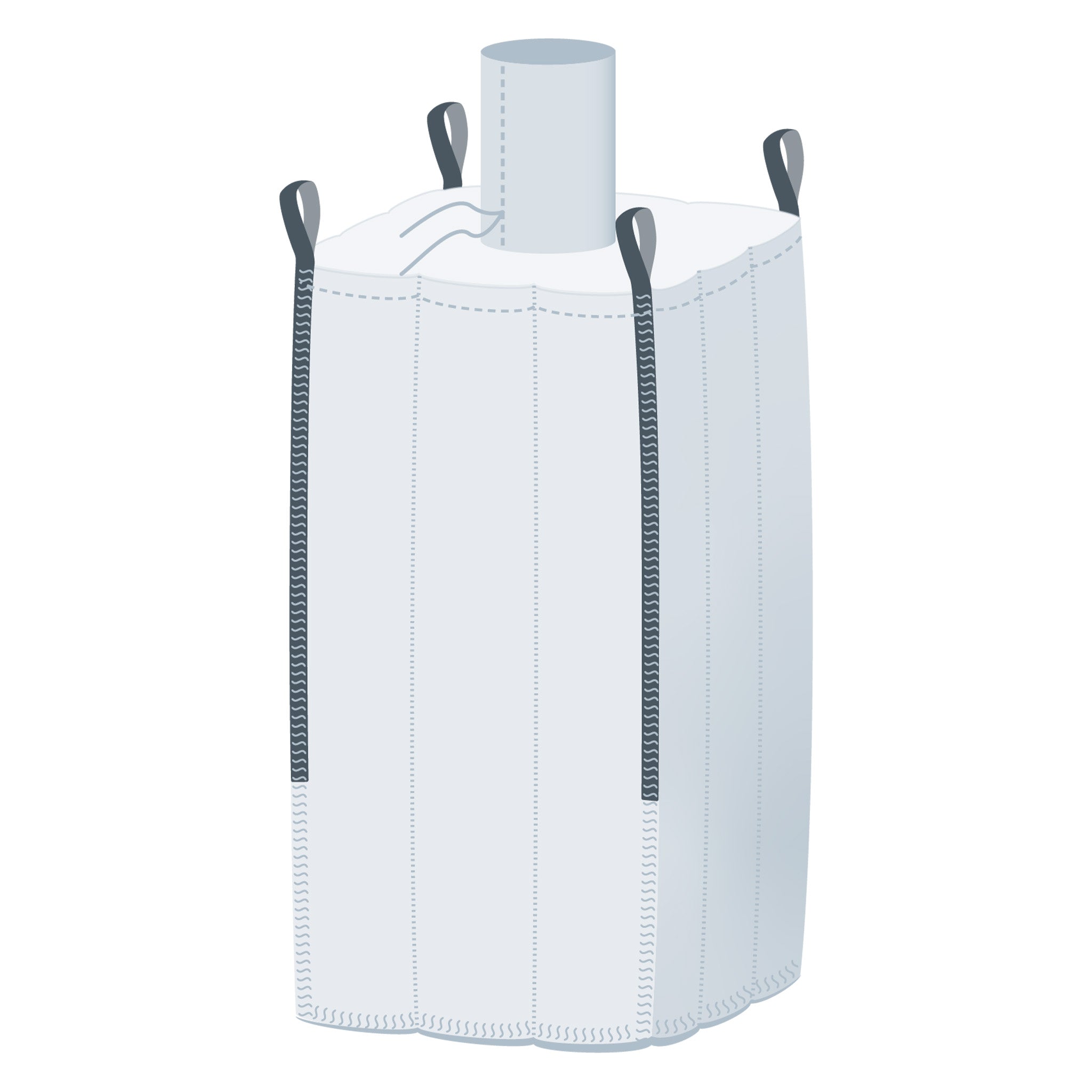 Jumbo | 100x100x200 cm | Einlauf und Boden geschlossen | Formstabil | 1.500 Kg